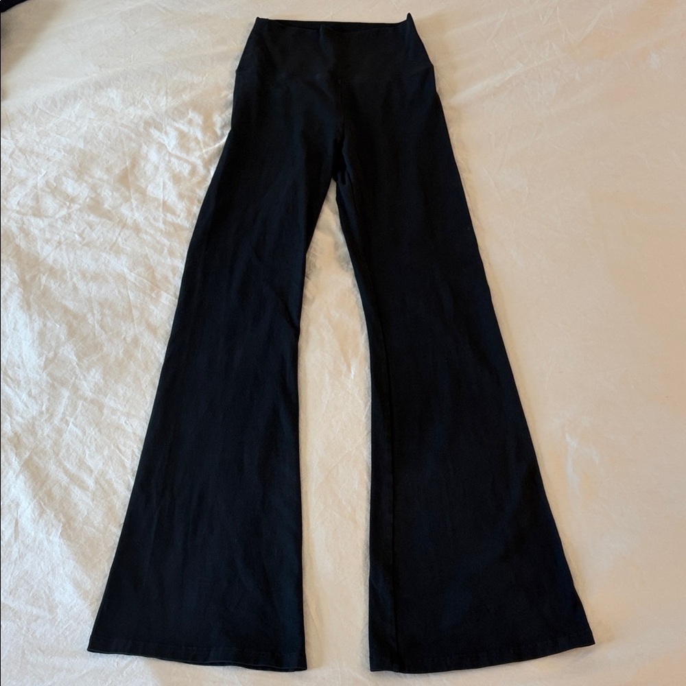 Offline by Aerie OG High Rise Flare Leggings Black Yoga Pants Athleisure Size S